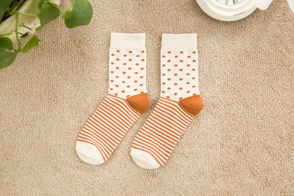 5 styles new high quality combed cotton men autumn winter creative brand happy socks