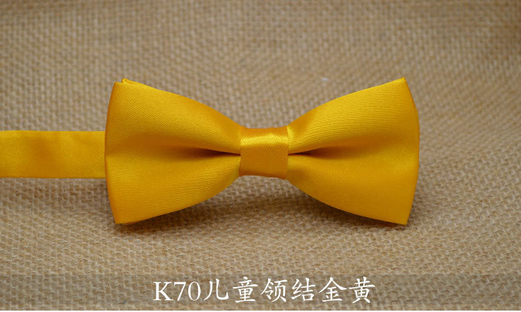 Upscale Solid Bow Tie For Boys&Girls Popular Children Polyester Bowknot Bowtie Brand