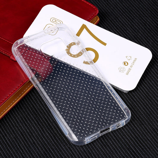 S7 Simple Transparent Dots Back Cover For Samsung Galaxy S7 Shockproof Clear Slim Protective - Shopy Max