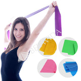 1.5m Yoga Pilates Stretch Resistance Band Exercise Fitness Band Training Elastic Exercise Fitness Rubber 150cm High Quality - Shopy Max