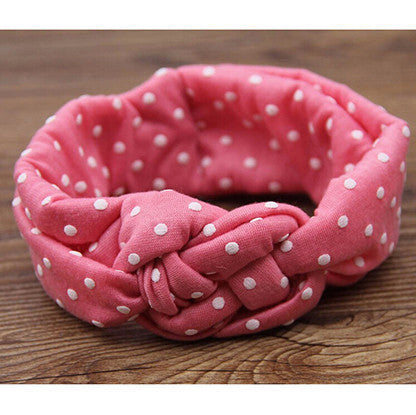 1 pieces Baby Printing Knot Hair Band Baby Girls Headband Ribbon Elasticity - Shopy Max