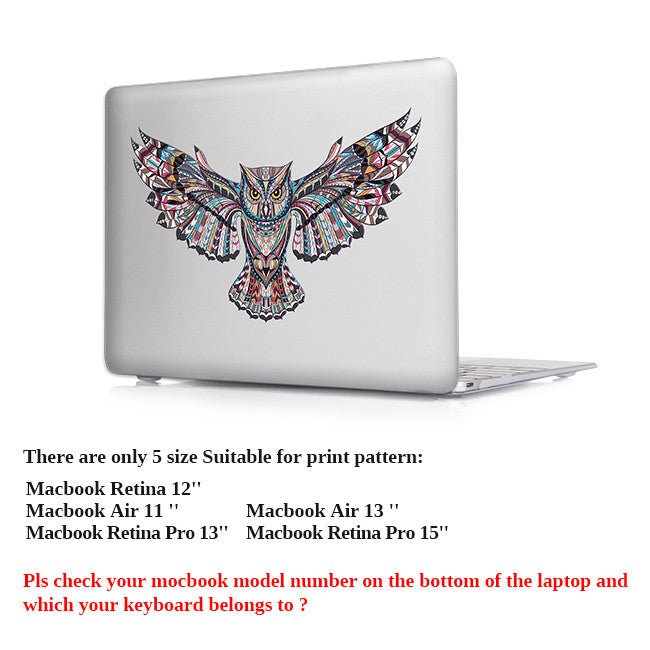 Eagle Owl Laptop Skin Case Notebook Cover for Macbook Air 11 13.3