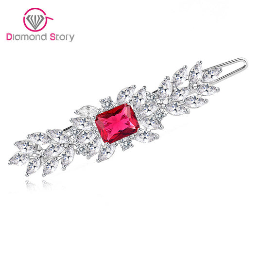 Teemi Newest Classic Top Quality Female AAA Zircon Stone Hair Accessories Hairpins Luxury Crystal White - Shopy Max