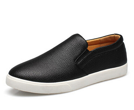 Top quality Men leather shoes Slip On flats men's MoccasinsCasual Mens Loafers Shoes Mens Mocassin Driving Shoes Big Size 38-47 - Shopy Max