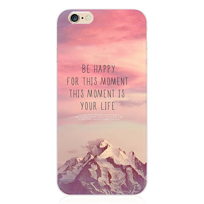 5SE 4'' Painting Multipeaked Mountains TPU Cover For Apple iPhone 5se Cases Case