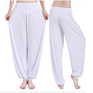 Yoga Pants Women Plus Size Colorful Bloomers Dance Yoga TaiChi Full Length Pants Smooth No Shrink Antistatic Pants Fast Shipping