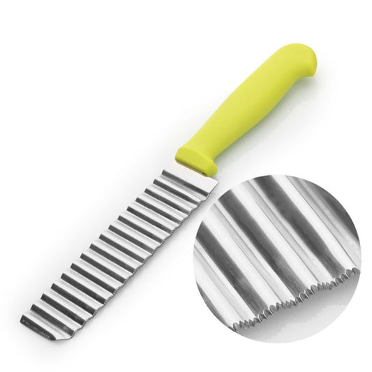 Potato Shredders Slicers, Free Shipping Stainless Steel Cut Potato Waves Crinkle Shape Vegetable Chips Kitchen Knife Accessories - Shopy Max