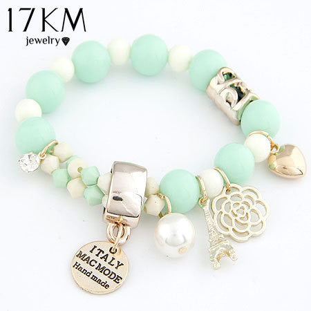 Cute Pastel Colours Pearl Beads Bracelet