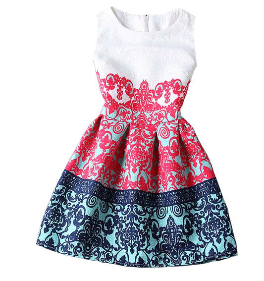 New Printing A-Line Women Casual Dress