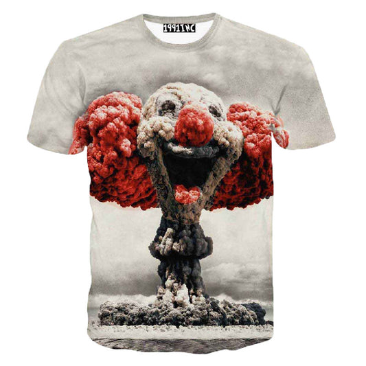 Mushroom Clown Cloud 3D Print T-Shirt - Shopy Max