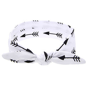 1 PC New Cool Cotton Cute Baby Headband Elastic Node Print tan Disassemble - Shopy Max