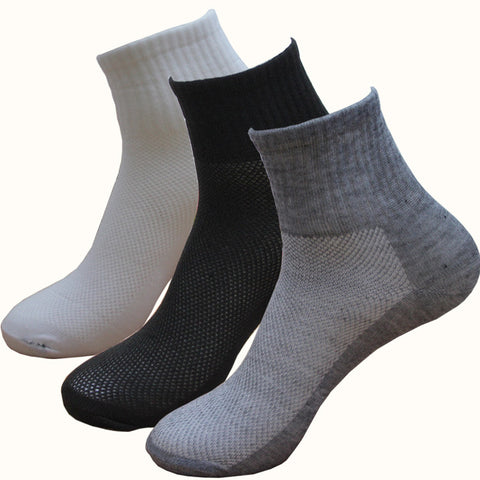 5 Pairs / Lot Hot Sale New Summer Autumn Style Men's Socks Brand Quality Cotton Polyester