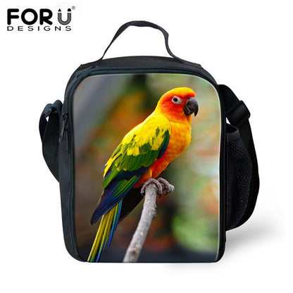 Waterproof Insulated Tote Kids School Lunch Animal Bags Thermal Food Picnic