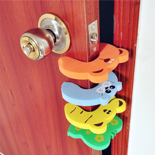 4pcs New Careful Infant Baby Cartoon Home Safe Animal Colorful Door