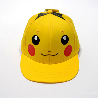 Anime Pokemon Pikachu Cosplay Baseball Caps Adults and children Hip Hop