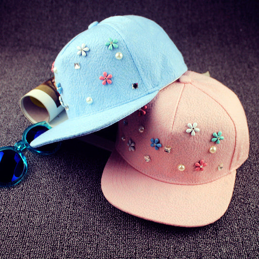 2016 New Fashion Summer Adjustable Women's Lace Floral Baseball Caps for Girls - Shopy Max