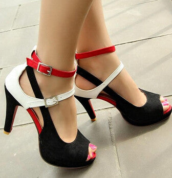 Big Size 32-43 Fashion Party Red Sole Shoes Woman Sexy Red Bottom High