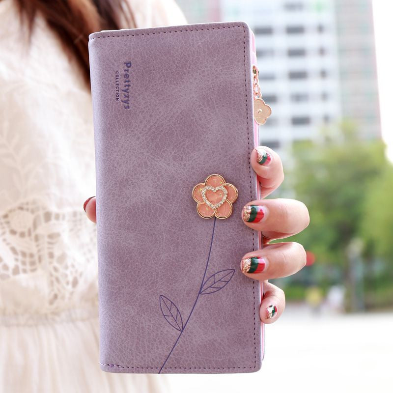 2016 New F ashion Women Wallets Long Luxury Brand Purse Pu Leather lady purse long