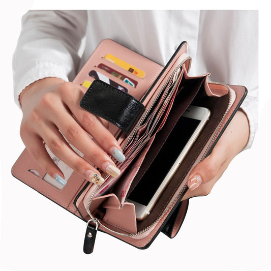 Hot Sales Female Wallets Zipper dollar price Leather wallet Men/Women Wallets/clutch