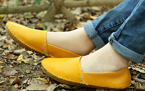 genuine leather shoes casual fashion moccasins female spring and autumn women's  flat single casual flat heel shoes lazy driving