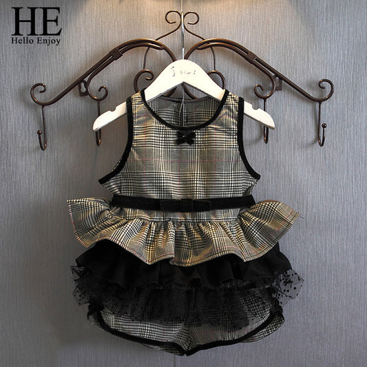 Hello Enjoy kids clothes girls baby clothes summer dress girls Sleeveless