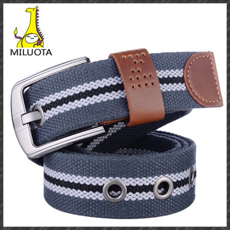 [MILUOTA] 2014 canvas pin buckle belt unisex military belt Army tactical fashion