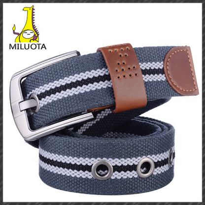 [MILUOTA] 2014 canvas pin buckle belt unisex military belt Army tactical fashion