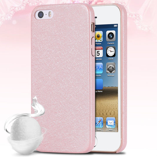 for iPhone 5 5S Simple Silk Skin Soft PU Leather Elegant Cover for Apple iPhone 5 /5S Back Protective Mobile Phone Accessories