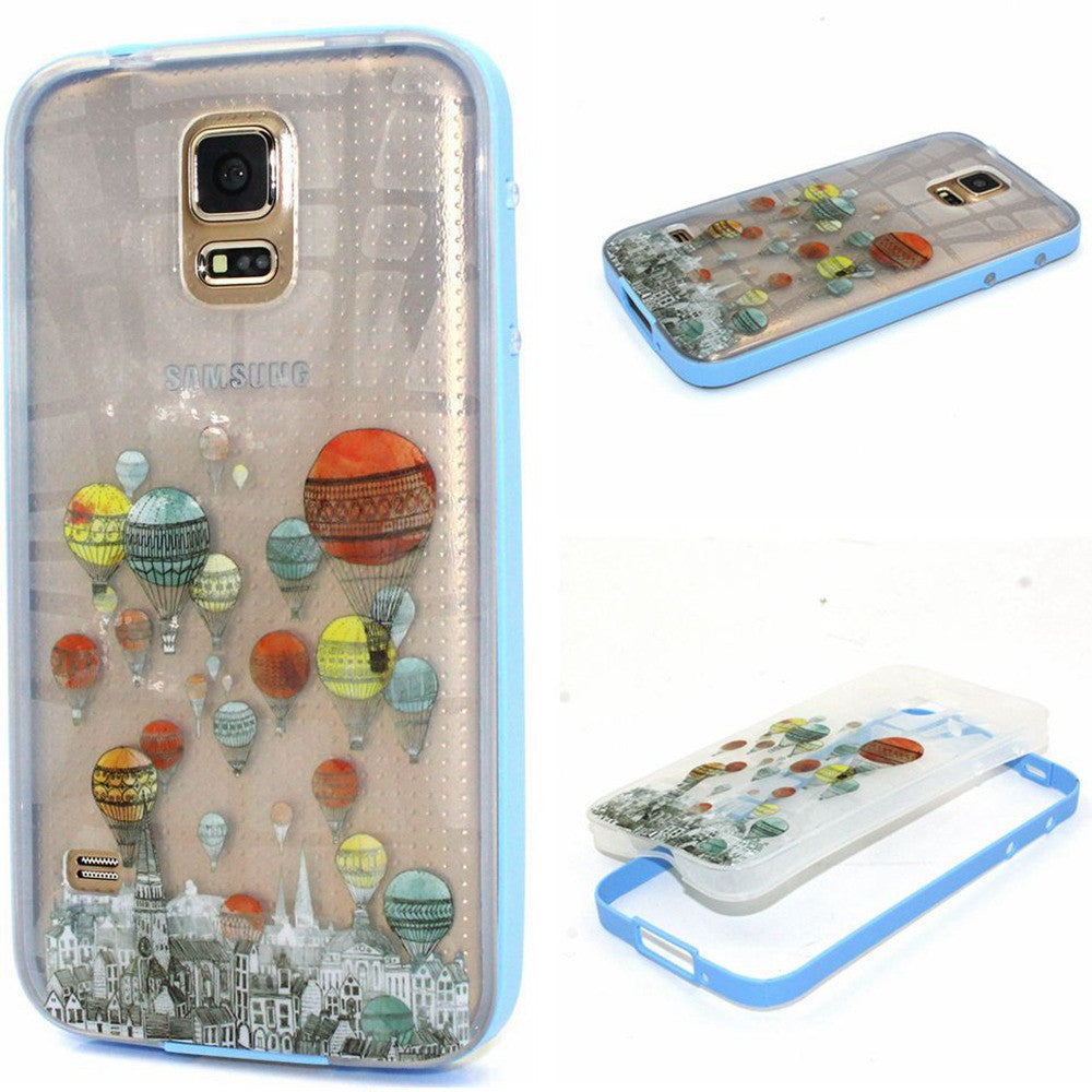 Hybrid Soft TPU Transparent Back Cover & Plastic Frame Cases for  Samsung Galaxy S5 - Shopy Max