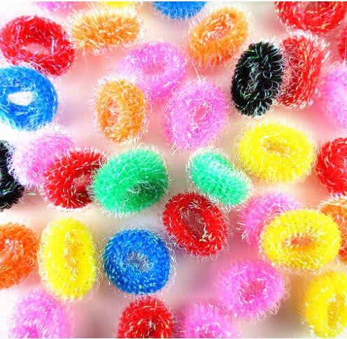 TS 2 bags/80pcs/lot elastic headbands Children colorful small circle of gold hair band - Shopy Max
