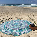 150cm Round Beach Towel Chiffon Printed Beach Round Bath Towels Summer Bohemia Circle Beach Shawl - Shopy Max