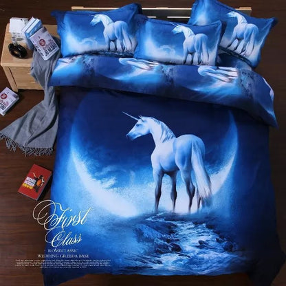 3d Galaxy bedding sets Twin/Queen Size Universe Outer Space Themed