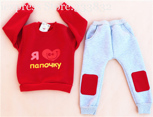 Olike Brand autumn winter boy set masha Children Tracksuit kids clothing suit boys and girls - Shopy Max