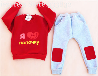 Olike Brand autumn winter boy set masha Children Tracksuit kids clothing suit boys and girls - Shopy Max