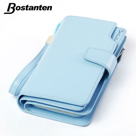 Bostanten Genuine Leather Designer Women Wallet Luxury Brand Ladies