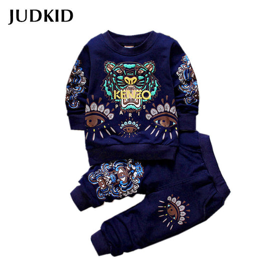 hot sale 2016 spring tiger baby boys kids clothes set fashion cotton sweatshirt + pants children