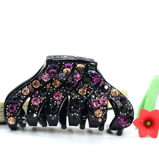 Headdress and hairwear crystal Rhinestone hot sale hair clip hair Claw hair pin Clamp high end hair - Shopy Max