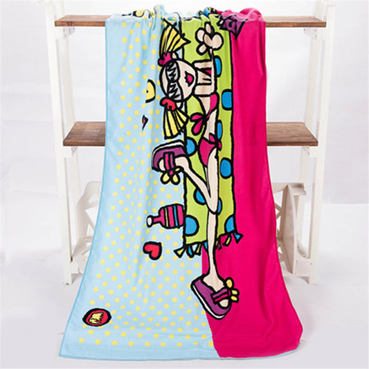 70*140cm Hot Absorbent Microfiber Bath Beach Towel Drying Washcloth Swimwear - Shopy Max