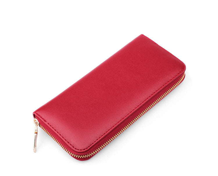 Solid black wallet women luxury brand 2016 purse designer wallet card famous - Shopy Max