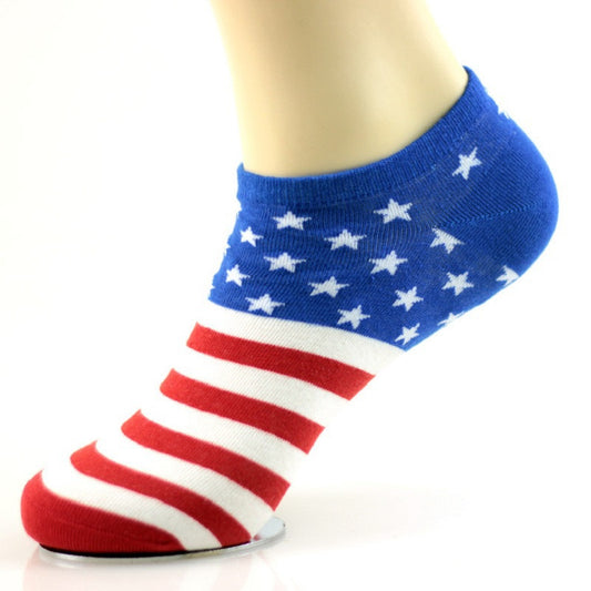 Socks Flag pattern women men ankle socks sports socks hosiery comfortable
