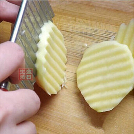 Stainless Steel Potato Wavy Cutter - Shopy Max