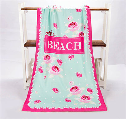 New 1pc 70*140cm Beach Towel Large Microfibre Fiber Beach Towel Bath Swimming Towel