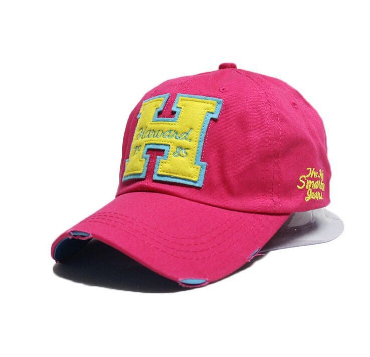 1pcs,Fashion new H letters baseball caps,Women's hole peaked hat,Multicolor wholesale.