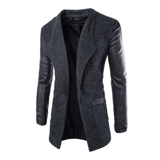 Long Men Winter Casual Coat