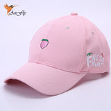 Ladies' Cute Baseball Cap Spring Cotton Caps for Women Casual fruit fish Pattern Hat Fashion Snapback gorras beisbol B063