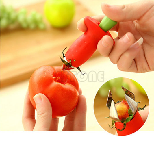 Free Shipping  Kitchenware Tomato Stalks Fruit Strawberry Knife Stem Remover Strawberry Slicer Strawberry Huller