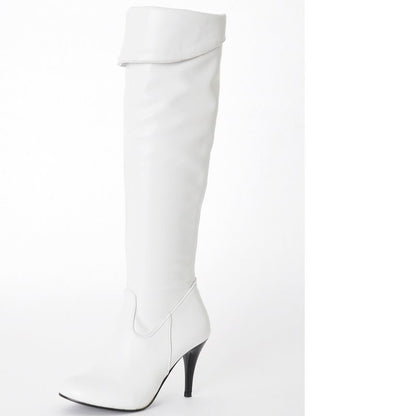 2012 NEW  fashion high heel knee casual dress patent leather sexy women P1318-2 Hot sell size 34-47 boots