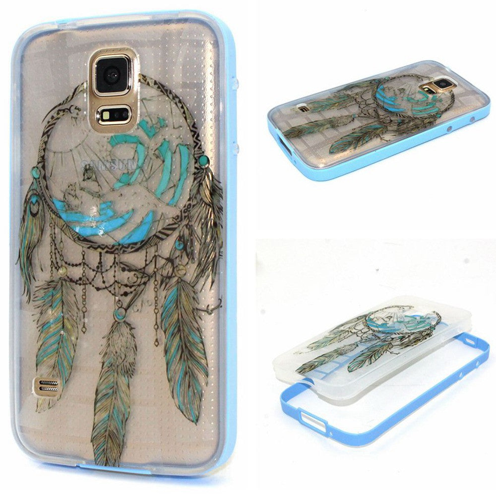 Hybrid Soft TPU Transparent Back Cover & Plastic Frame Cases for  Samsung Galaxy S5 - Shopy Max