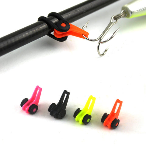 Best Buy! Multiple Color Plastic Fishing Rod Pole HooK Keeper Lure Spoon Bait Treble Holder Small Fishing Accessories