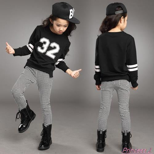 Retail Teenage Girls' Clothing Set Autumn New 2016 Kids Girls Clothes Sports Suit Long Sleeve Top - Shopy Max